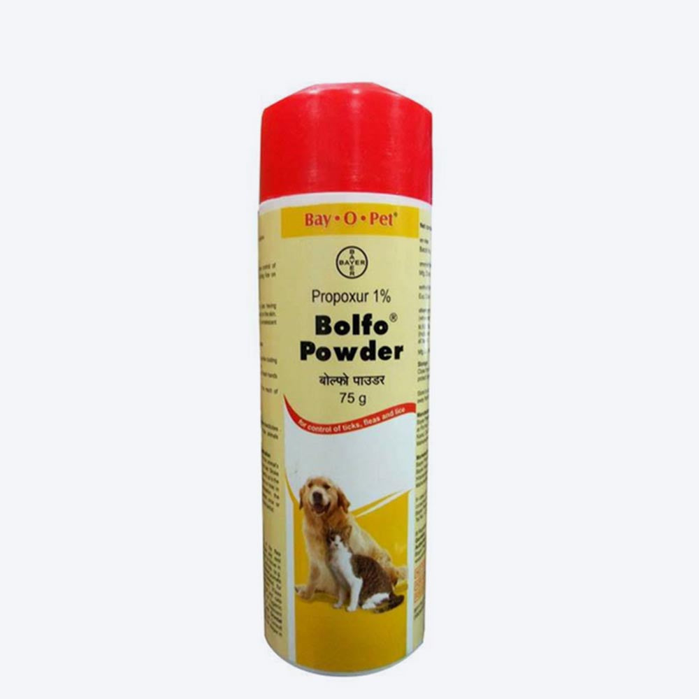 Elanco Bolfo Ticks, Fleas, Lice Control Powder For Dog - 75 gm - Heads Up For Tails