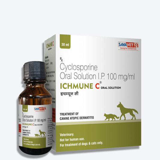 Savavet Ichmune C Oral Suspension Immune Support For Dog & Cat - 100 mg - Heads Up For Tails