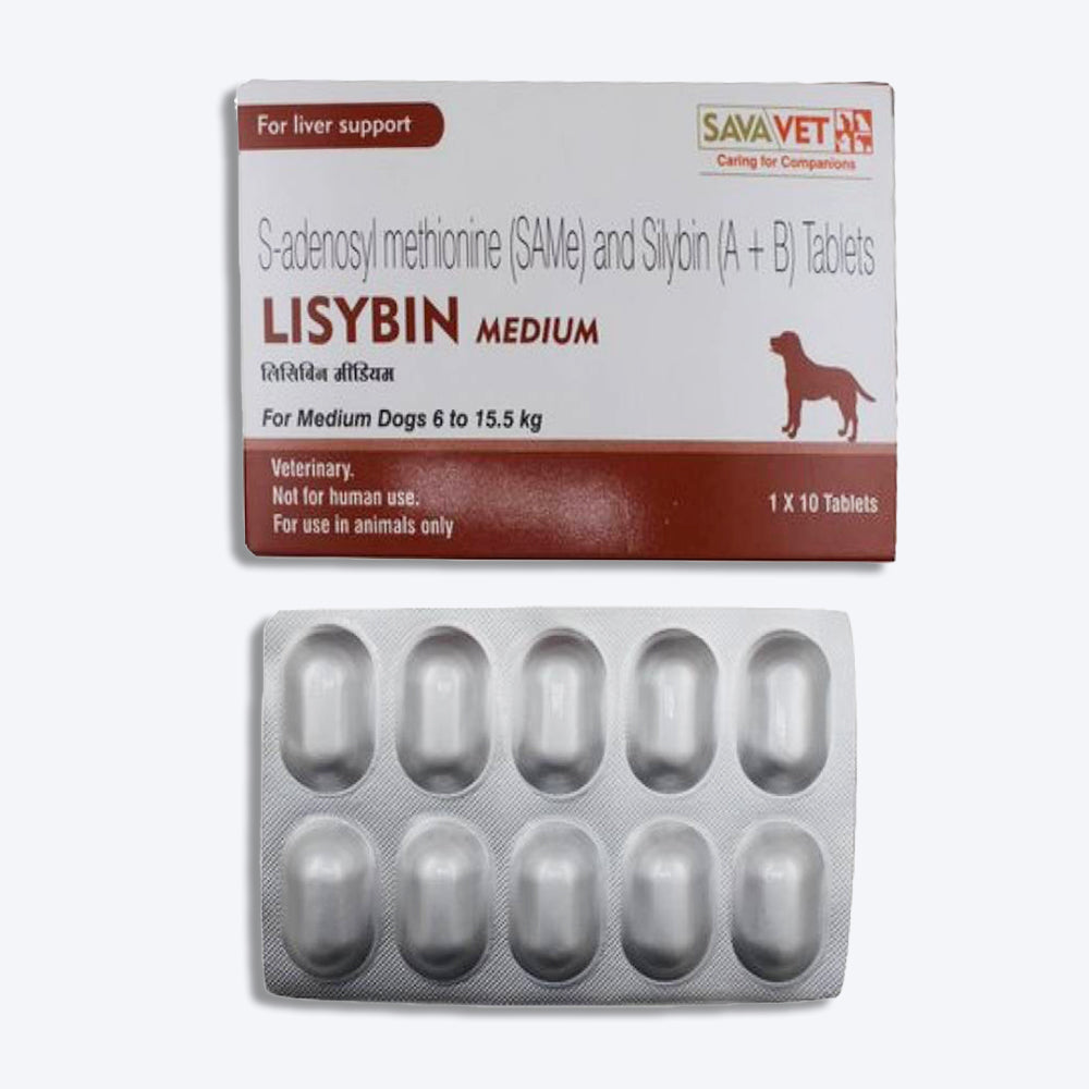 Savavet Lisybin Multivitamin Tablets For Dog & Cat - 10 Tablets - Heads Up For Tails