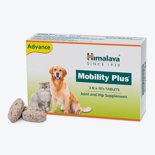 Himalaya Mobility Plus Advance Joint & Hip Supplement For Dog & Cat - 60 Tablets