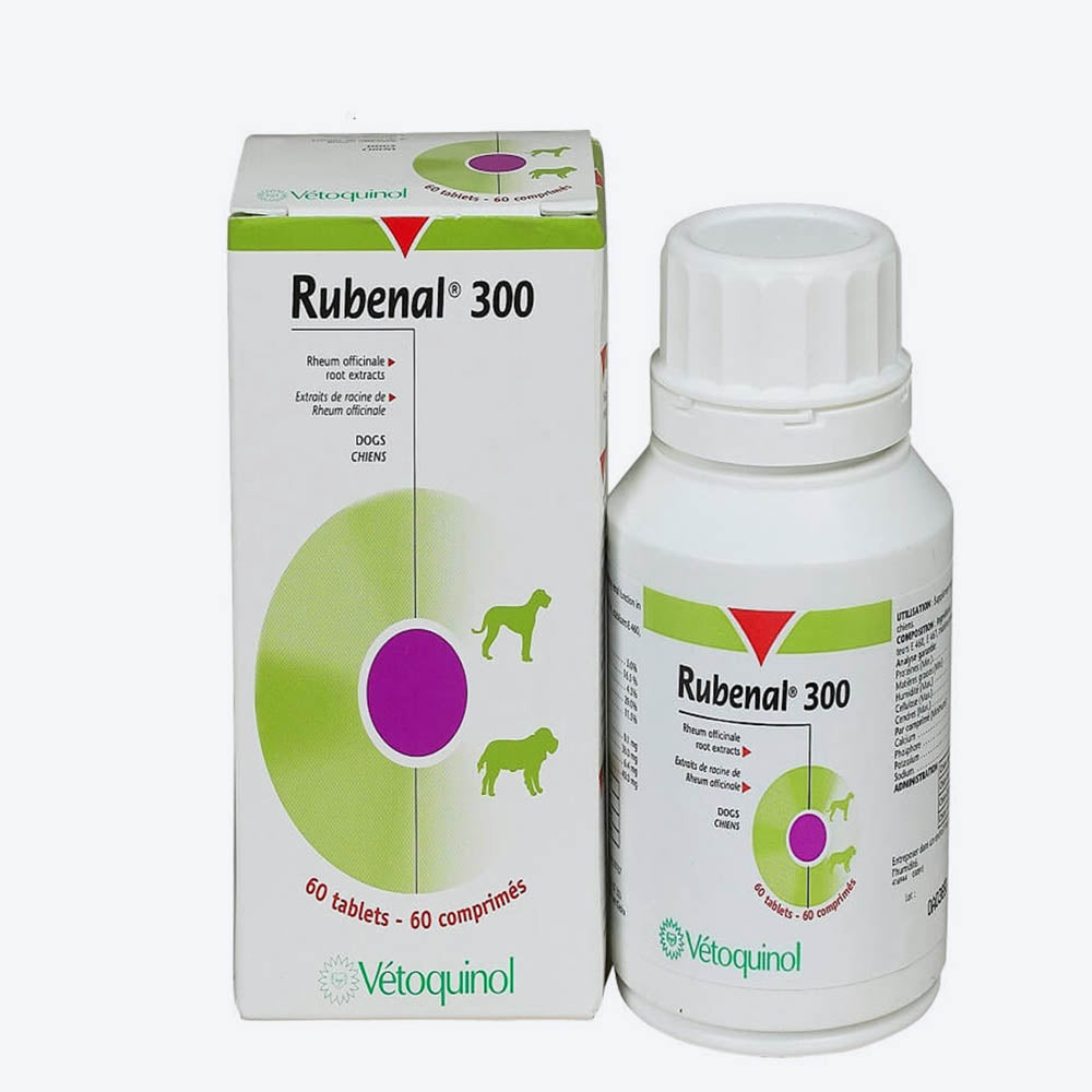 Vetoquinol Rubenal 300 for Dogs and Cats - 60 Tablets - Heads Up For Tails
