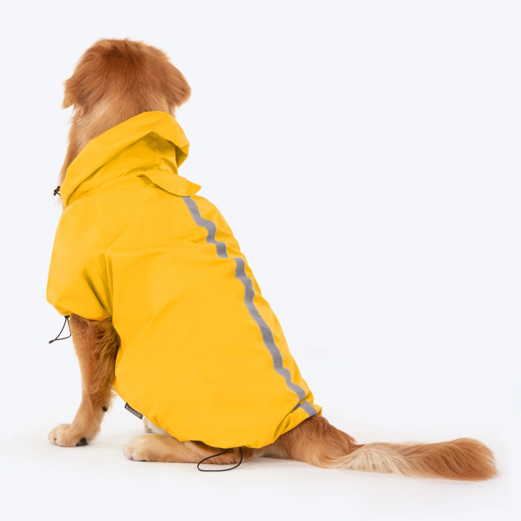 Bright yellow store raincoat