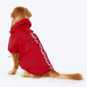 HUFT Magical Mist Dog Raincoat - Red - Heads Up For Tails