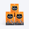 Meowsi by HUFT Power Bites, Chicken, Fish & Psyllium Husk, 50 gm, supports hairball control for cats.