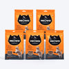 Meowsi by HUFT Power Bites, Chicken, Fish & Psyllium Husk, 50 gm, supports hairball control for cats.