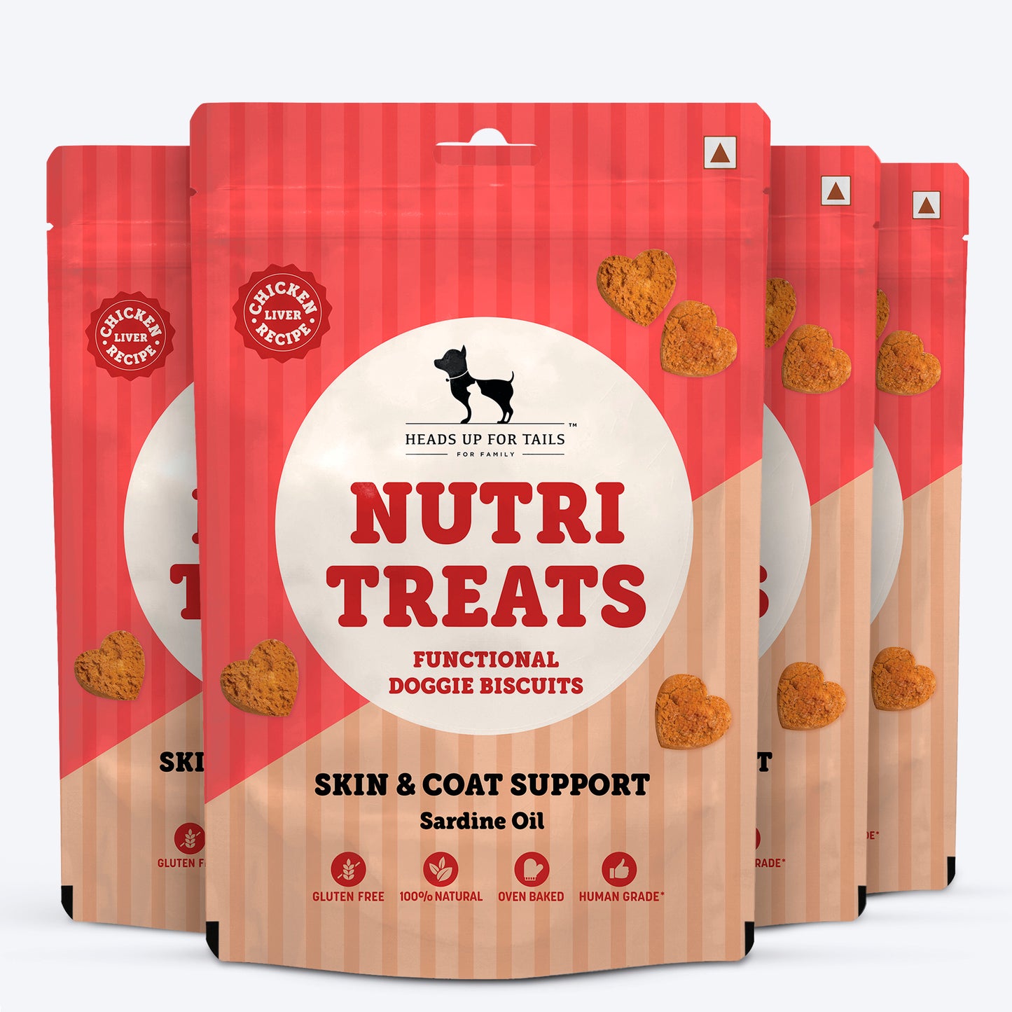 HUFT Nutri Treats For Dogs - Skin & Coat Support - 150 g - Heads Up For Tails