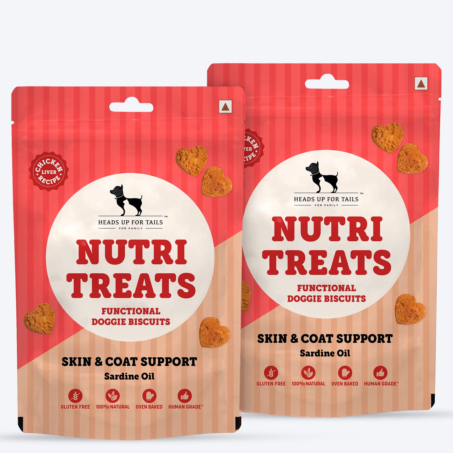 HUFT Nutri Treats For Dogs - Skin & Coat Support - 150 g - Heads Up For Tails