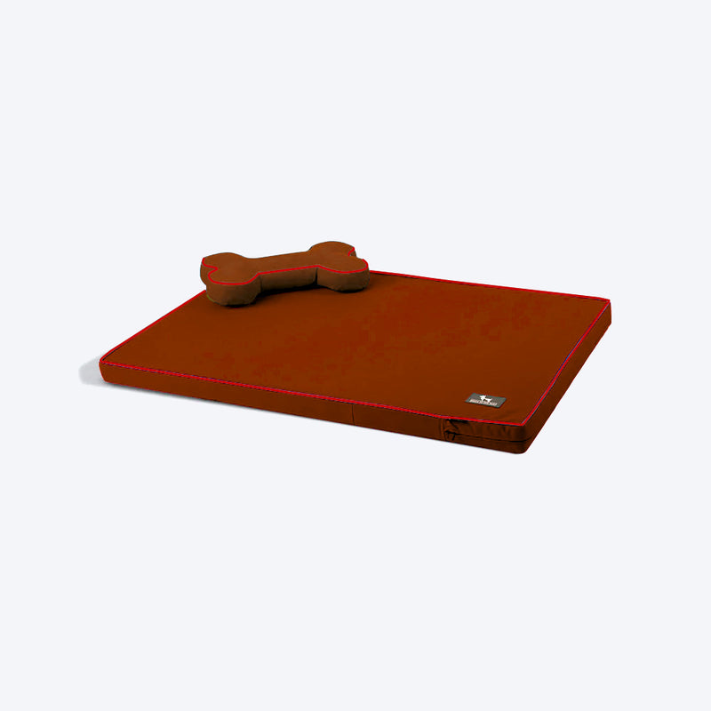 HUFT Made To Order Orthopaedic Dog Bed (Free Bone Cushion) - Brown - Heads Up For Tails