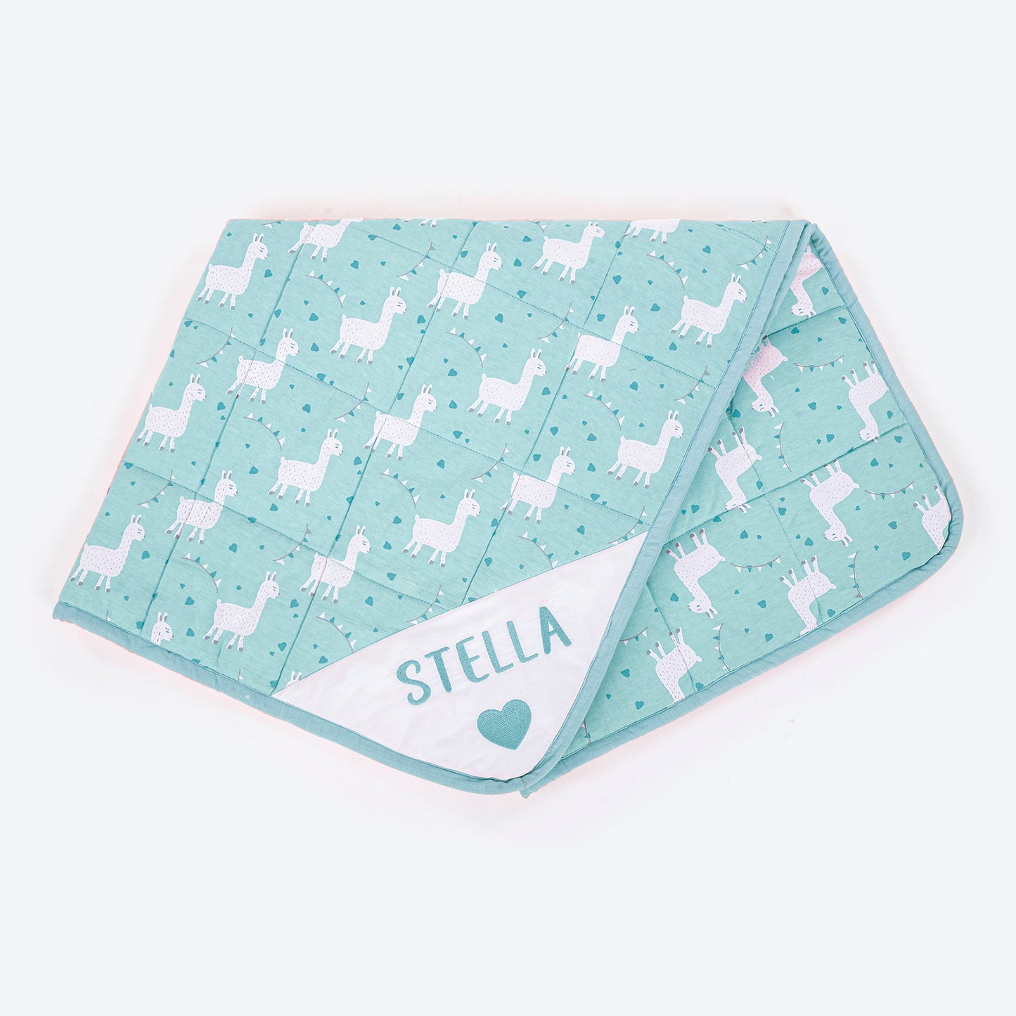 HUFT Personalised Cuddle Bundle Puppy & Kitten Blanket - Pastel Blue - Heads Up For Tails