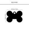 HUFT Personalised Dog Name Tag - Bone - 3.5 cm X 3 cm - Heads Up For Tails