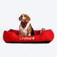 HUFT Personalised Lounger Dog Bed - Available in multiple colors (Free Cushion) - Heads Up For Tails