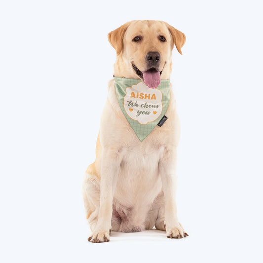 HUFT Personalised (Name) We Chews You Proposal Dog Bandana