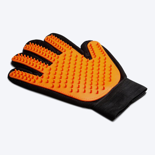 HUFT Pet Grooming Finger Glove - Orange_01