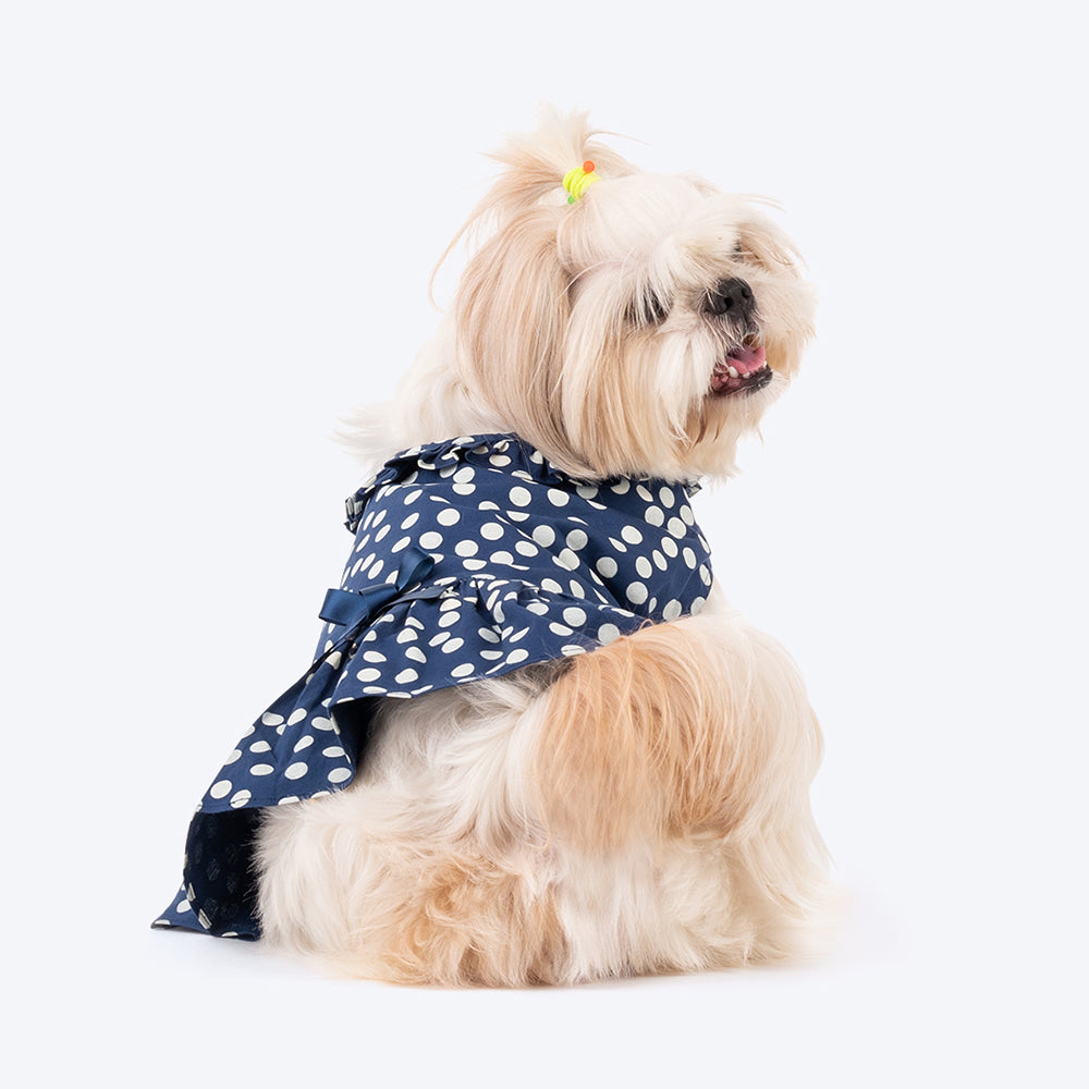 HUFT Polka Dot Doggie Dress (Dark Blue)