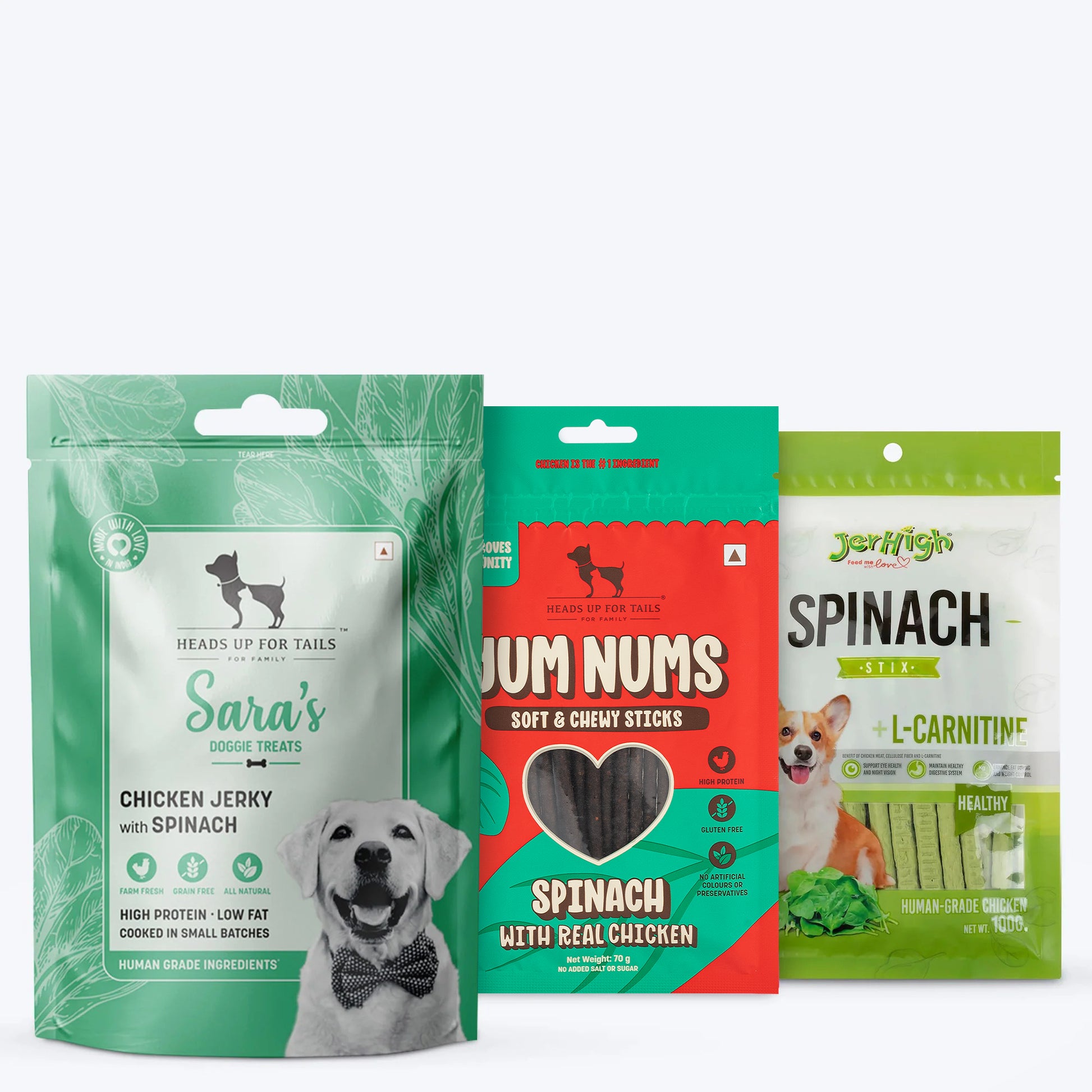 HUFT Popeye's Picks - Power - Packed Spinach Treats Combo - Heads Up For Tails