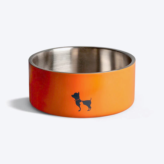 Tall Tails Stainless Steel Dog Bowl, Orange, 1.5-cup (**)