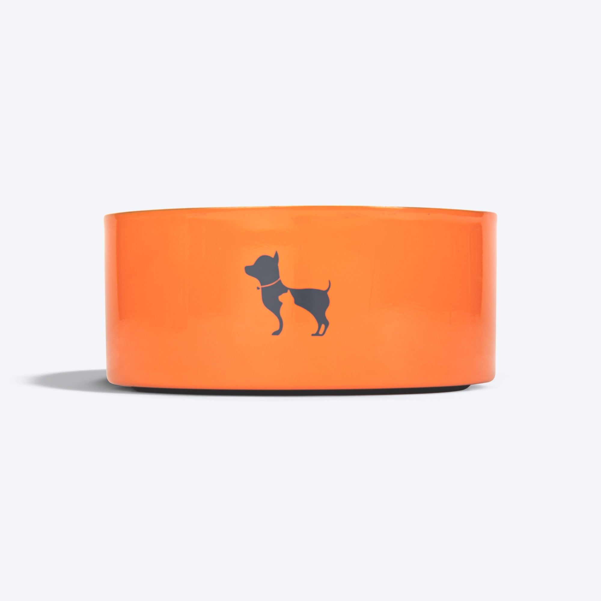 Orange shop dog bowl