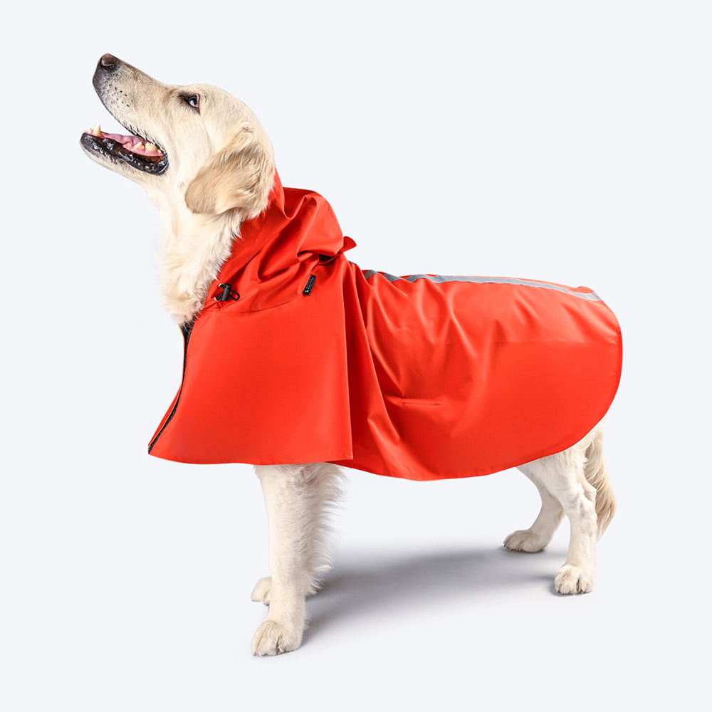 HUFT Raining Champ Dog Raincoat, Leash Opening