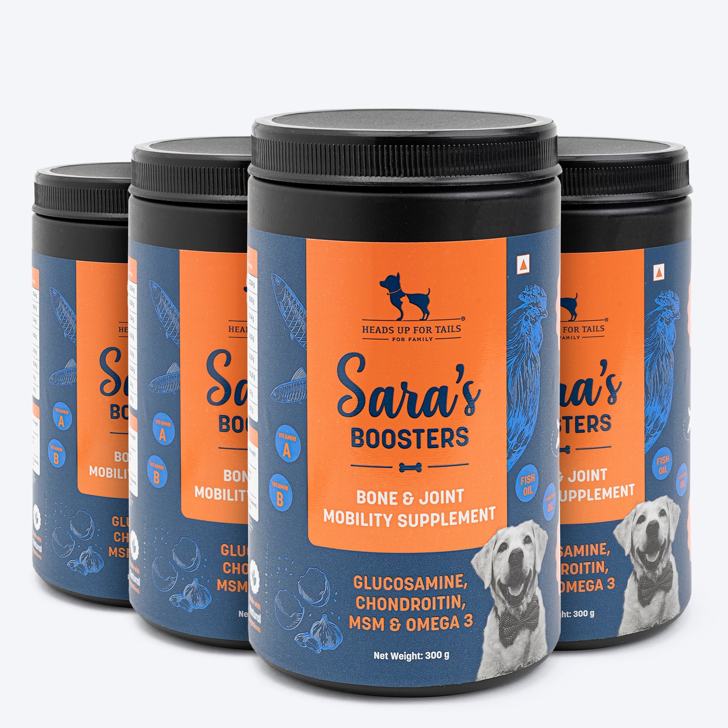 HUFT Sara's Boosters Bone & Joint Mobility Supplement For Dog - 300 gm