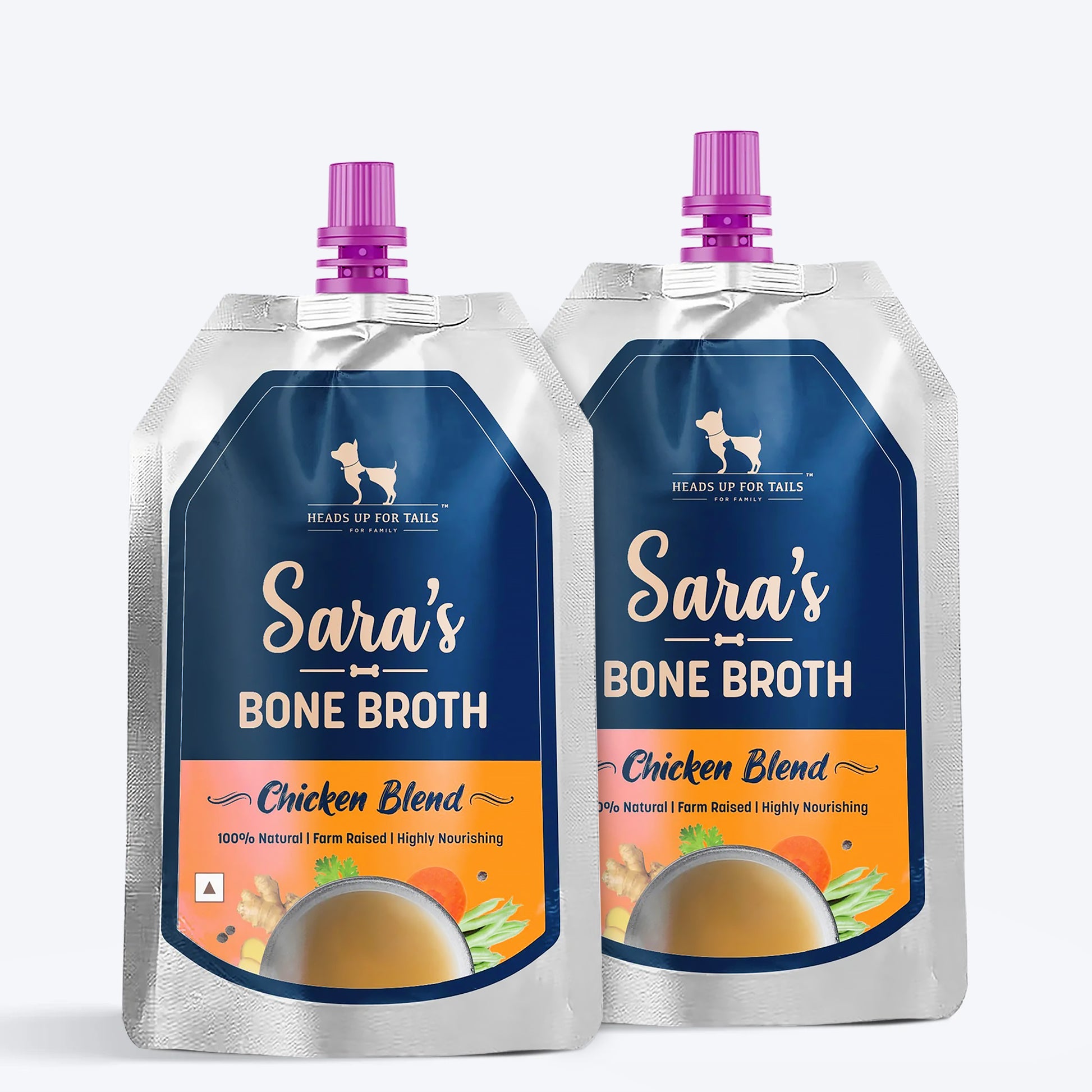 HUFT Sara's Chicken Blend Bone Broth For Dogs - 150 ml - Heads Up For Tails