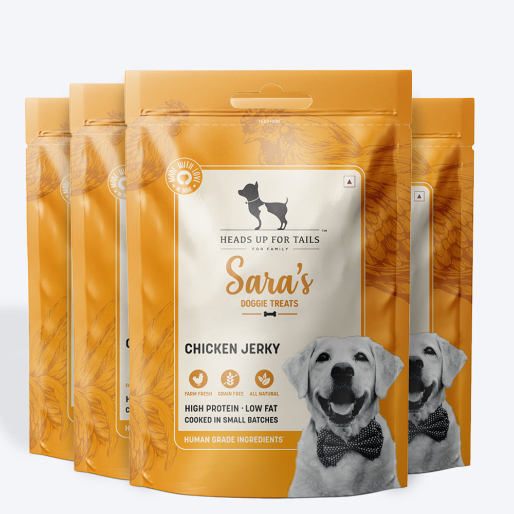 HUFT Sara's Doggie Treats Chicken Jerky - 70 g - Heads Up For Tails