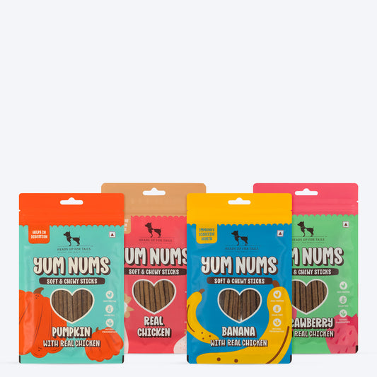 HUFT Snack Attack Combo For Dogs - Pack of 4 - Heads Up For Tails