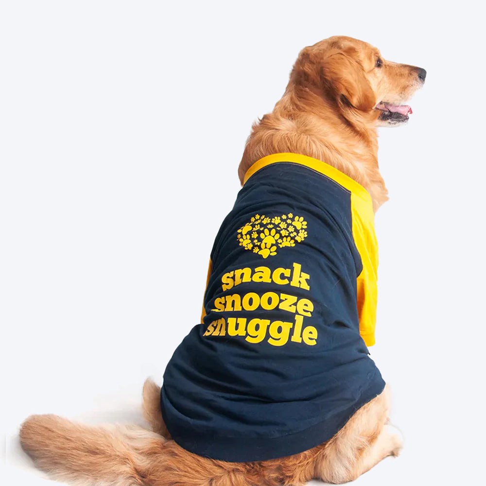 HUFT Snack Snooze Snuggle Dog T-shirt