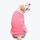 HUFT Striped Cable Knit Dog Sweater - Pink