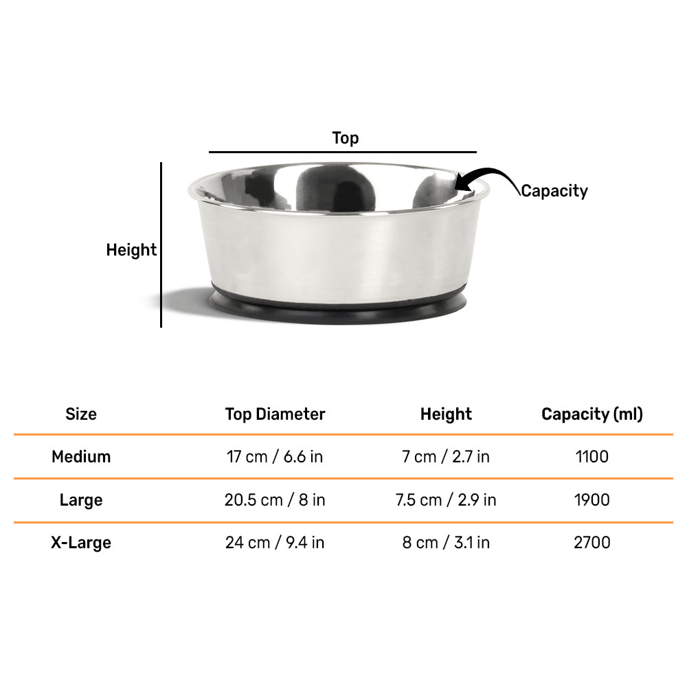 HUFT Suction Dog Bowl - Heads Up For Tails