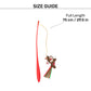 HUFT Rosy Reindeer Wand Toy for Cat – Red & Brown - Heads Up For Tails