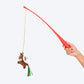 HUFT Rosy Reindeer Wand Toy for Cat – Red & Brown - Heads Up For Tails