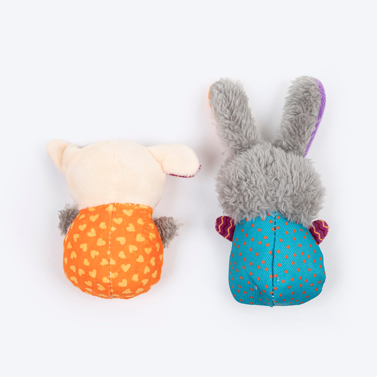 HUFT Fluffy Friends Plush Toys for Cat – Pack of 2 - Heads Up For Tails