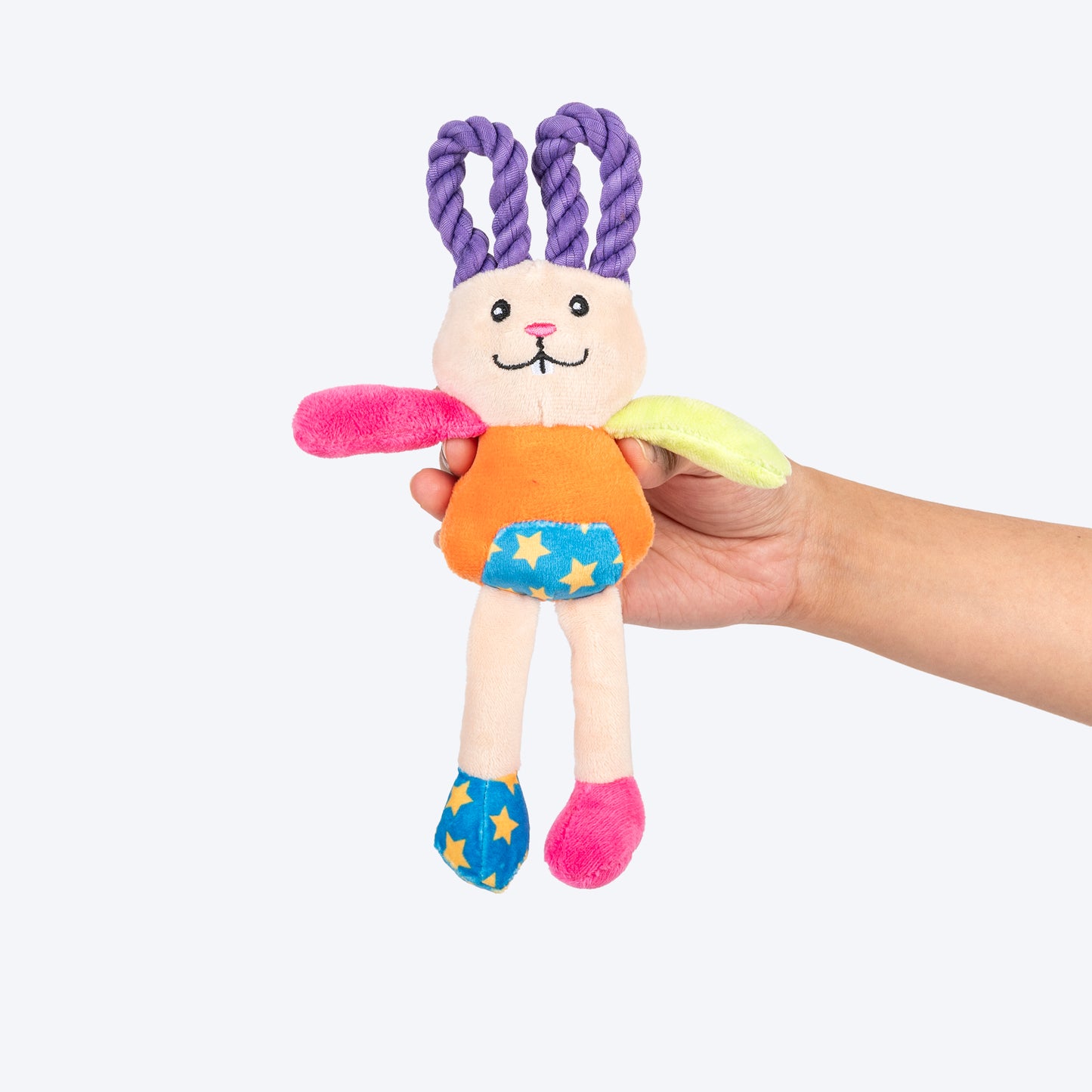 HUFT Happy Hopper Mini Plush Toy for Dog – Multicolour - Heads Up For Tails