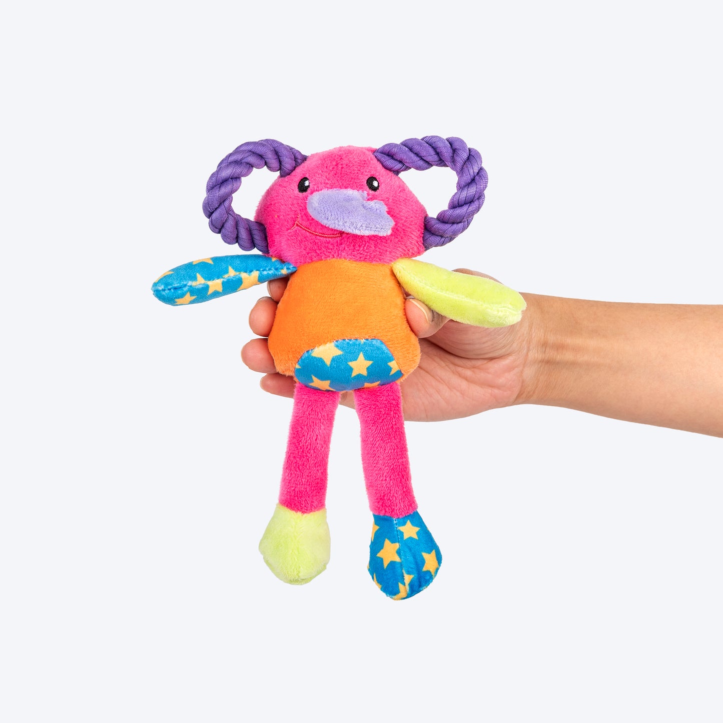 HUFT Snuggle Ellie Mini Plush Toy for Dog – Multicolour - Heads Up For Tails