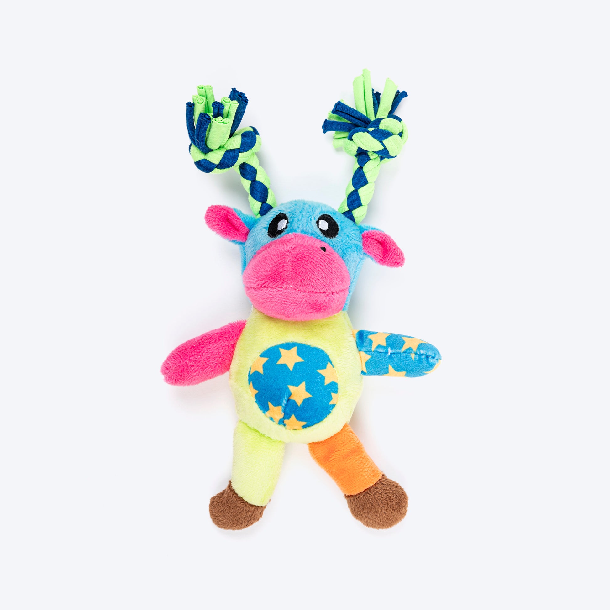 HUFT Merry Moo Mini Plush Toy for Dog – Multicolour - Heads Up For Tails