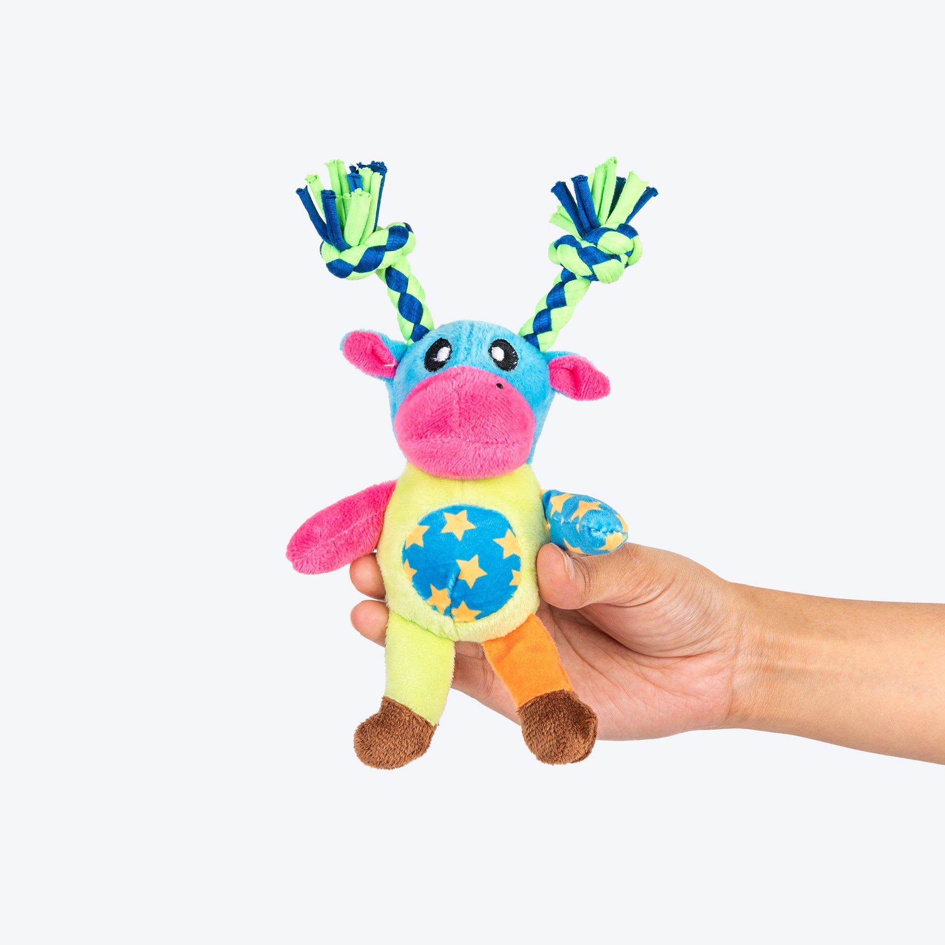 HUFT Merry Moo Mini Plush Toy for Dog – Multicolour - Heads Up For Tails