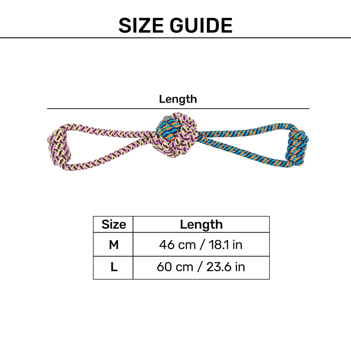 HUFT Tuggables Tug Tornado Rope Toy For Dog - Multicolor