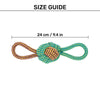 HUFT Double Grip Loop Rope Toy For Dog - Multicolor - Heads Up For Tails