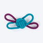 HUFT Butterfly Knot Rope Toy For Dog - Blue & Purple