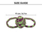 HUFT Twin Loop Rope Toy For Dog - Purple & Green