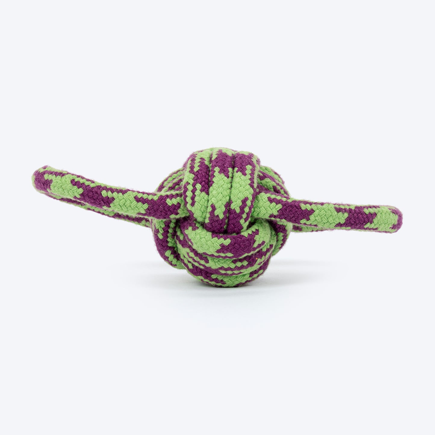 HUFT Twin Loop Rope Toy For Dog - Purple & Green