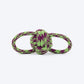 HUFT Twin Loop Rope Toy For Dog - Purple & Green