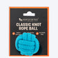 HUFT Classic Knotted Rope Ball Toy For Dog - Blue