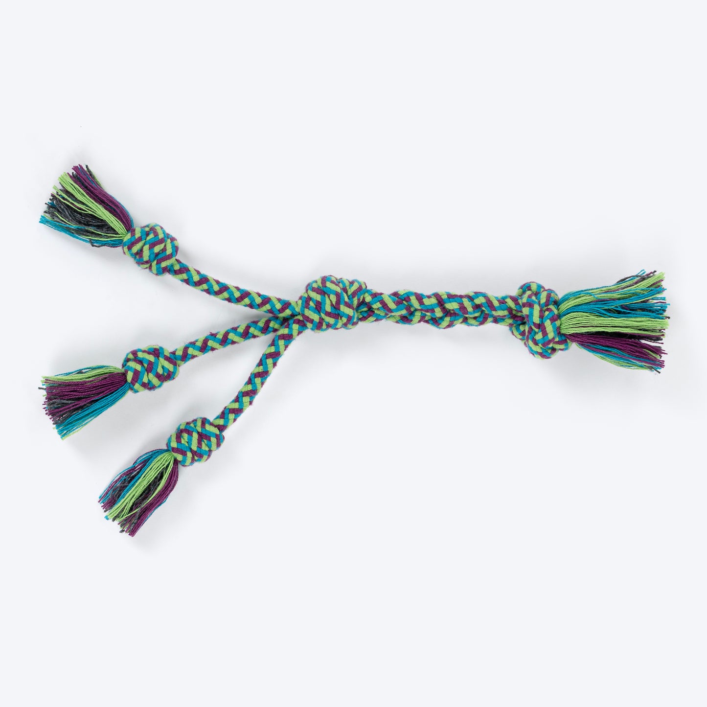 HUFT Triple Tangle Rope Toy For Dog - Multicolour