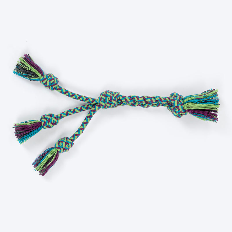 HUFT Triple Tangle Rope Toy For Dog - Multicolour - Heads Up For Tails