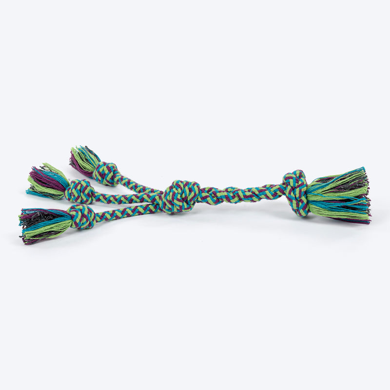 HUFT Triple Tangle Rope Toy For Dog - Multicolour - Heads Up For Tails