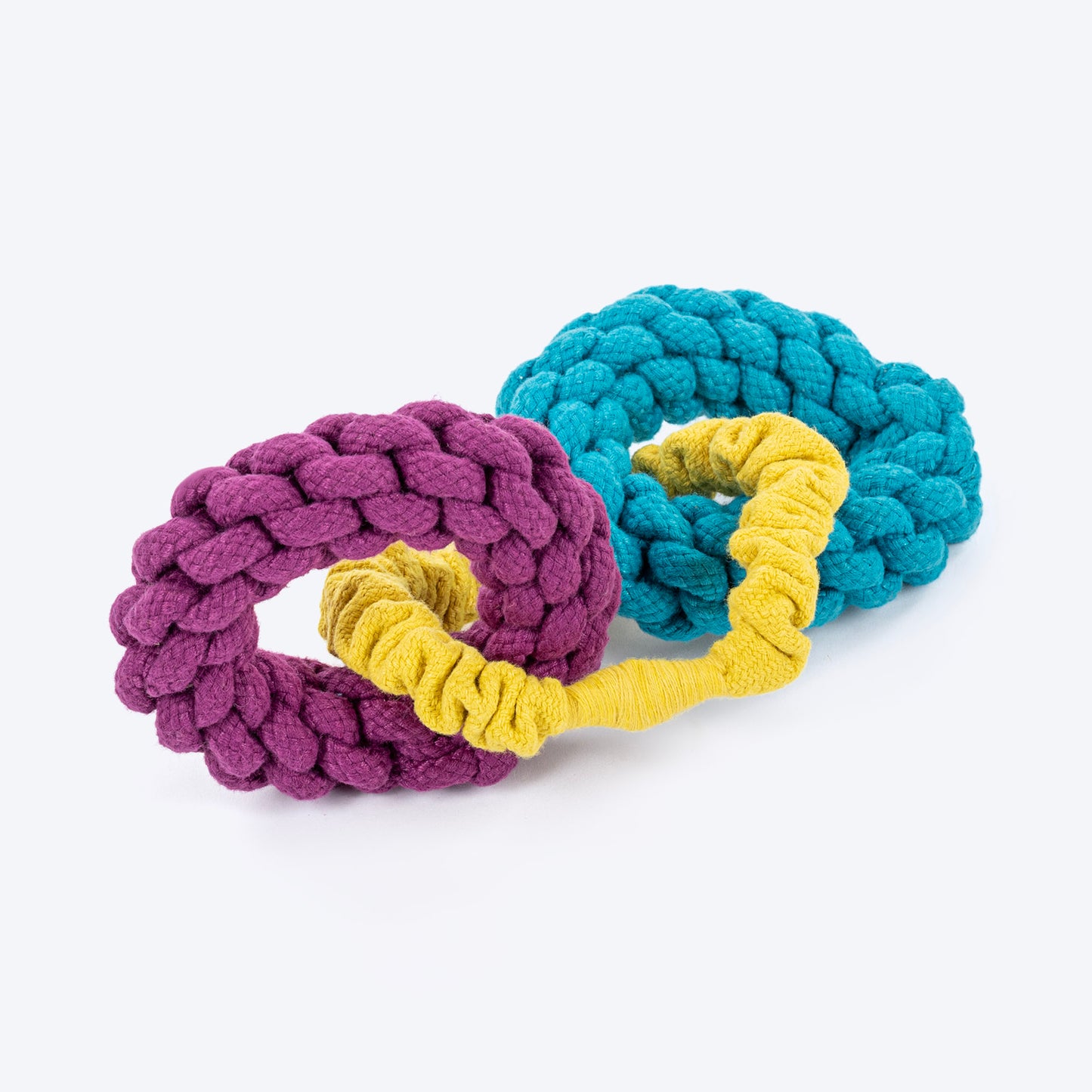 HUFT Hoop-De-Loop Rope Toy For Dog - Multicolour