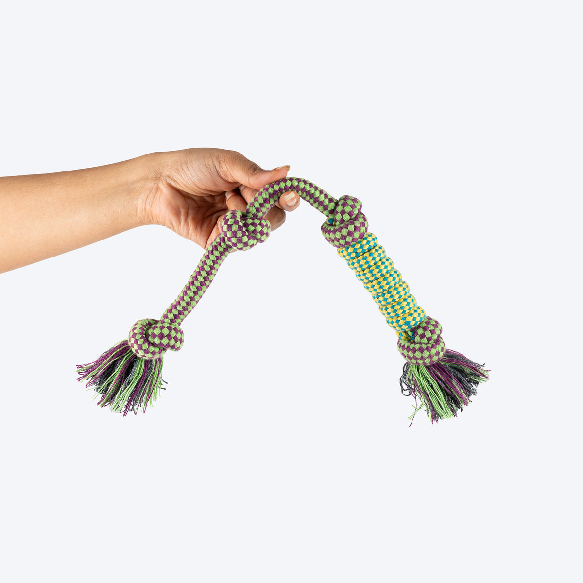 HUFT Knot-So-Bored Rope Toy For Dog - Multicolour - Heads Up For Tails