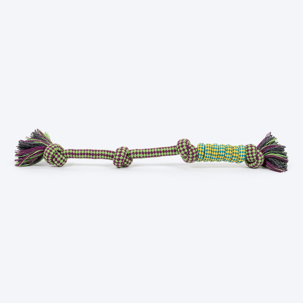 HUFT Knot-So-Bored Rope Toy For Dog - Multicolour - Heads Up For Tails