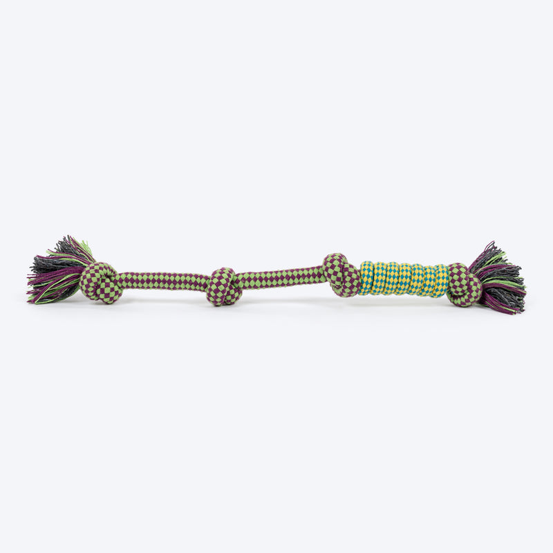 HUFT Knot-So-Bored Rope Toy For Dog - Multicolour - Heads Up For Tails